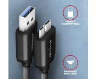 Axagon Kabel BUMM3-AM10AB SPEED Micro-B USB - USB-A 3.2 Gen 1 1 m - 1485429 - zdjęcie 4